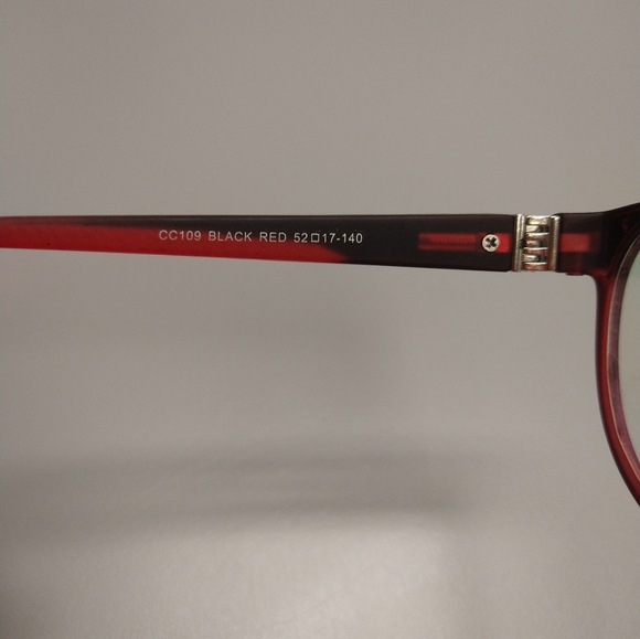 Black and Red light weight Glasses - Picture 5 of 11